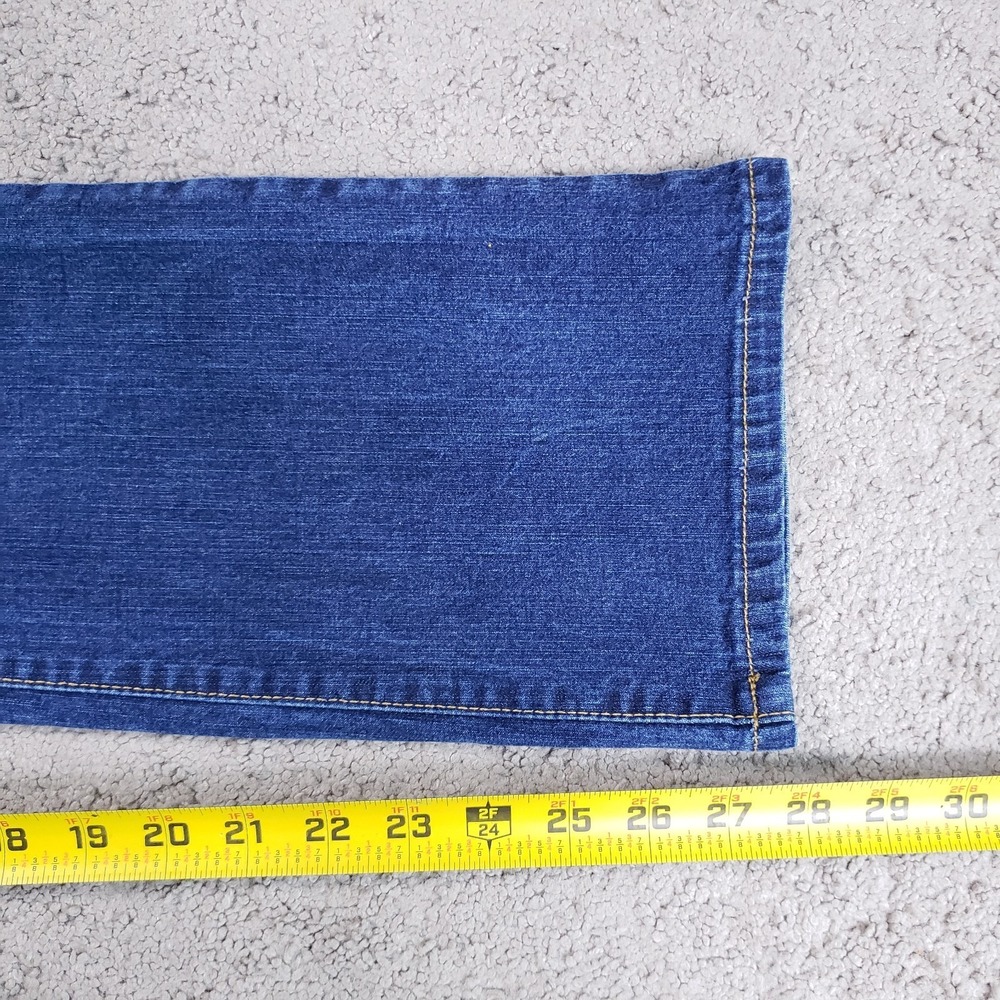 Vintage Y2K Polo Ralph Lauren Bootcut Jeans Women 6 (28x28) Blue RL Flag Western - Picture 8 of 10
